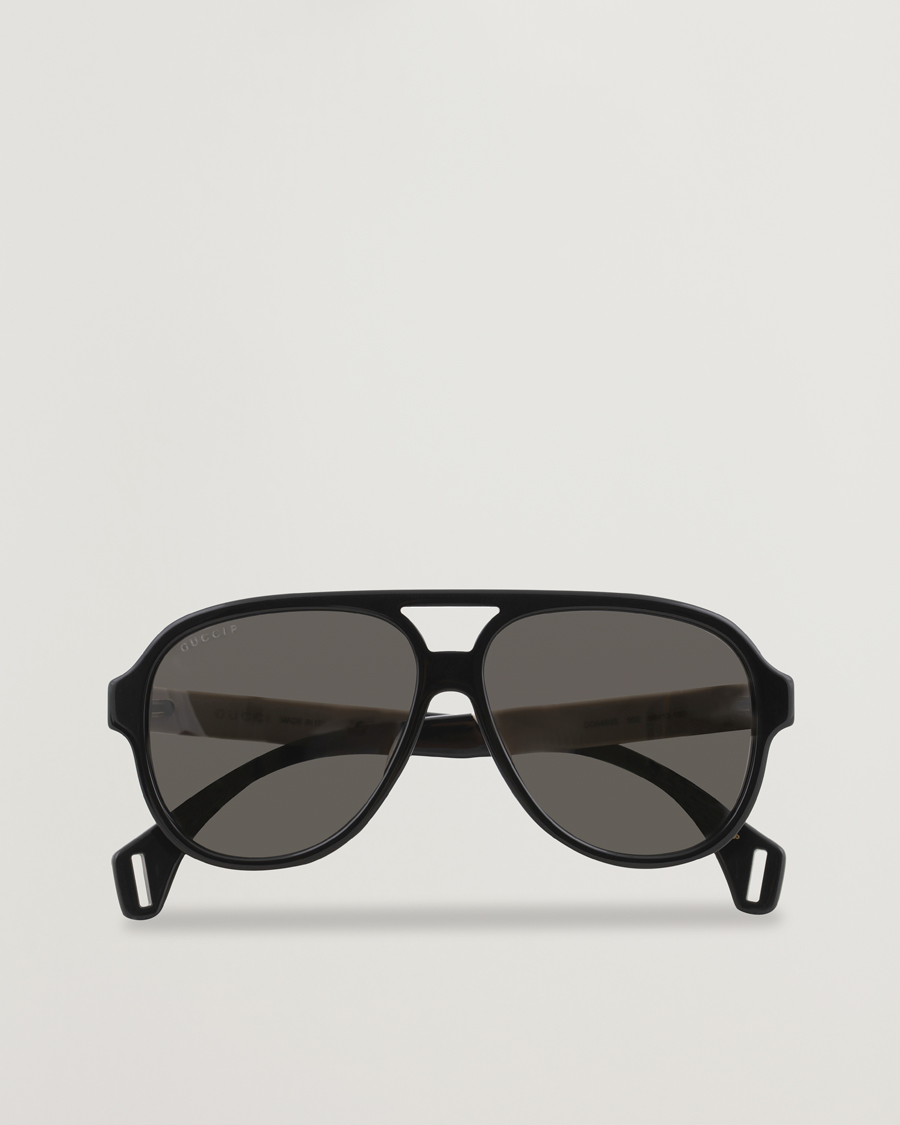 Hombres | Gucci GG0463S Sunglasses Black/White/Grey | Gucci | GG0463S Sunglasses Black/White/Grey