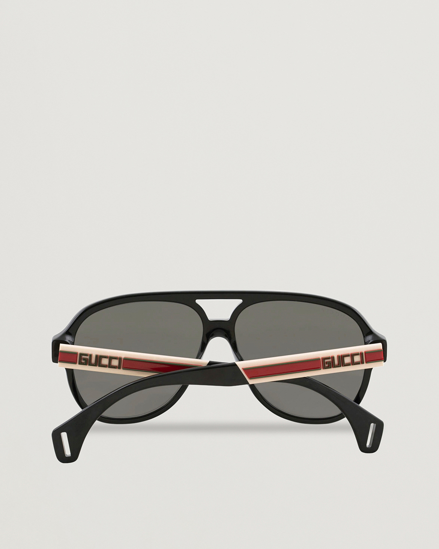 Hombres | Gucci GG0463S Sunglasses Black/White/Grey | Gucci | GG0463S Sunglasses Black/White/Grey