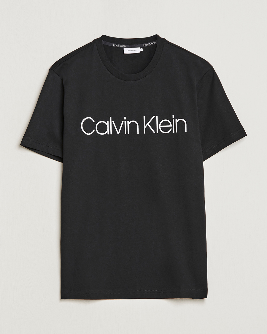 Hombres | Camisetas | Calvin Klein | Front Logo Tee Black
