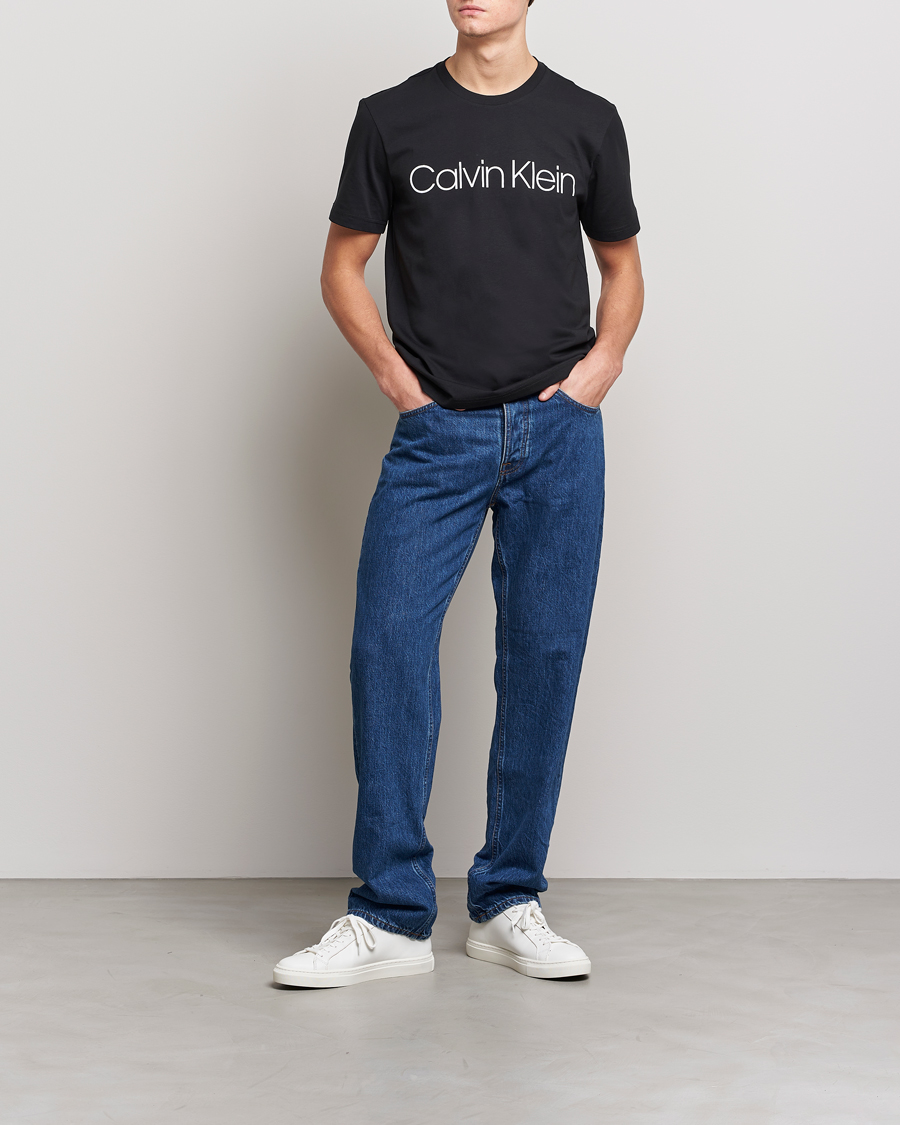 Hombres | Camisetas | Calvin Klein | Front Logo Tee Black