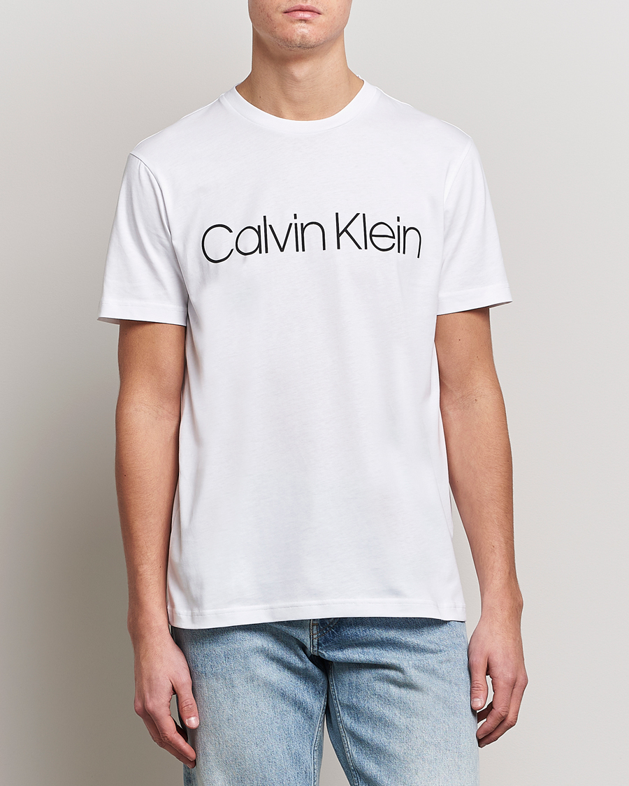 Hombres | Camisetas de manga corta | Calvin Klein | Front Logo Tee White