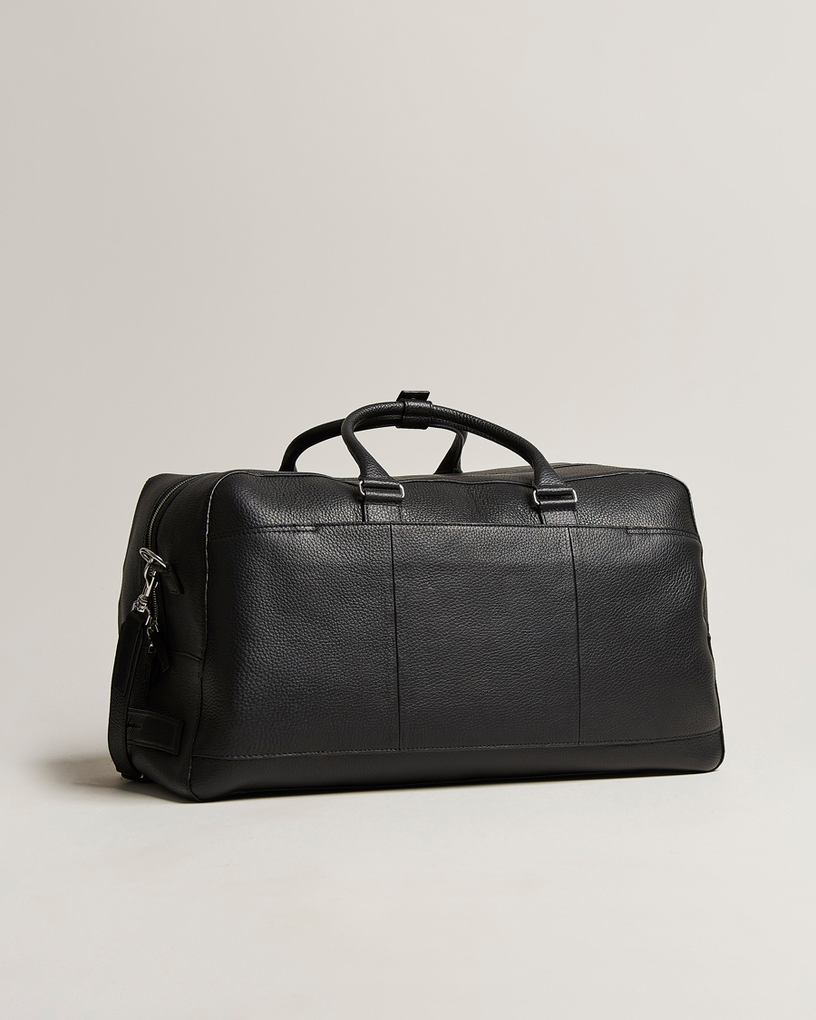 Hombres | Bolsos | Tiger of Sweden | Brome Grained Leather Weekendbag Black