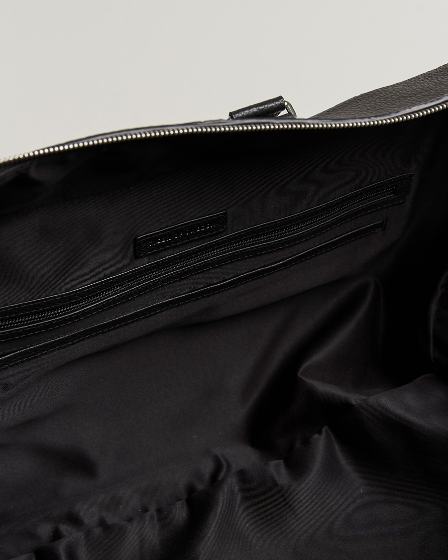 Hombres | Bolsos | Tiger of Sweden | Brome Grained Leather Weekendbag Black