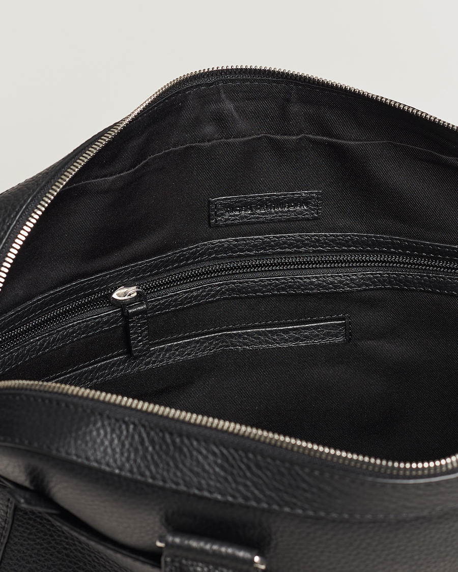 Hombres | Bolsos | Tiger of Sweden | Bosun Grained Leather Briefcase Black