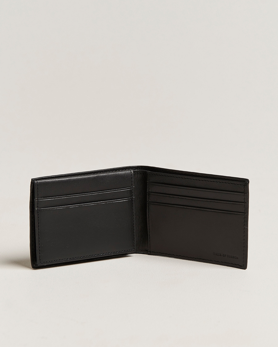 Hombres | Billeteras | Tiger of Sweden | Wrene Grained Leather Wallet Black
