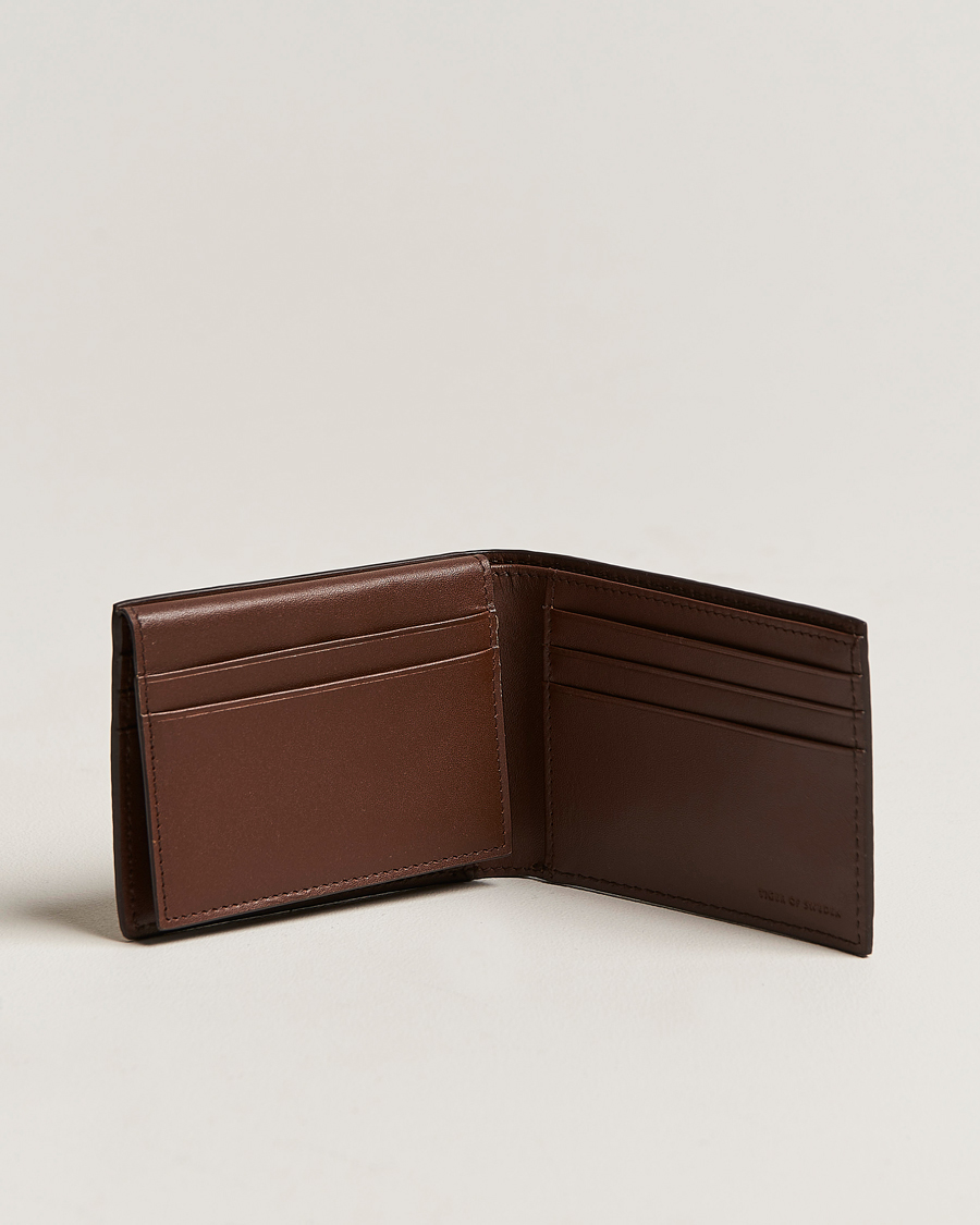 Hombres | Accesorios | Tiger of Sweden | Wrene Grained Leather Wallet Brown