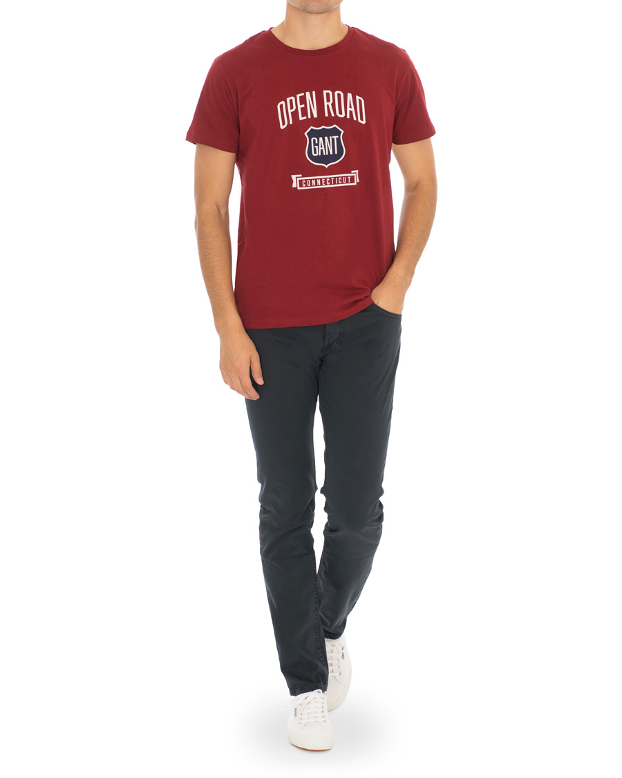 Hombres | Camisetas | GANT | Graphic Tee Mahogany Red