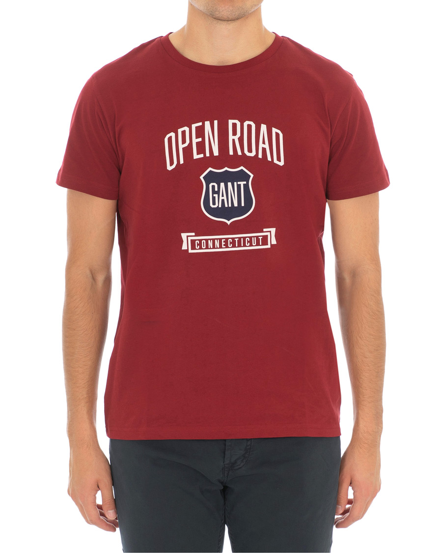 Hombres | Camisetas | GANT | Graphic Tee Mahogany Red