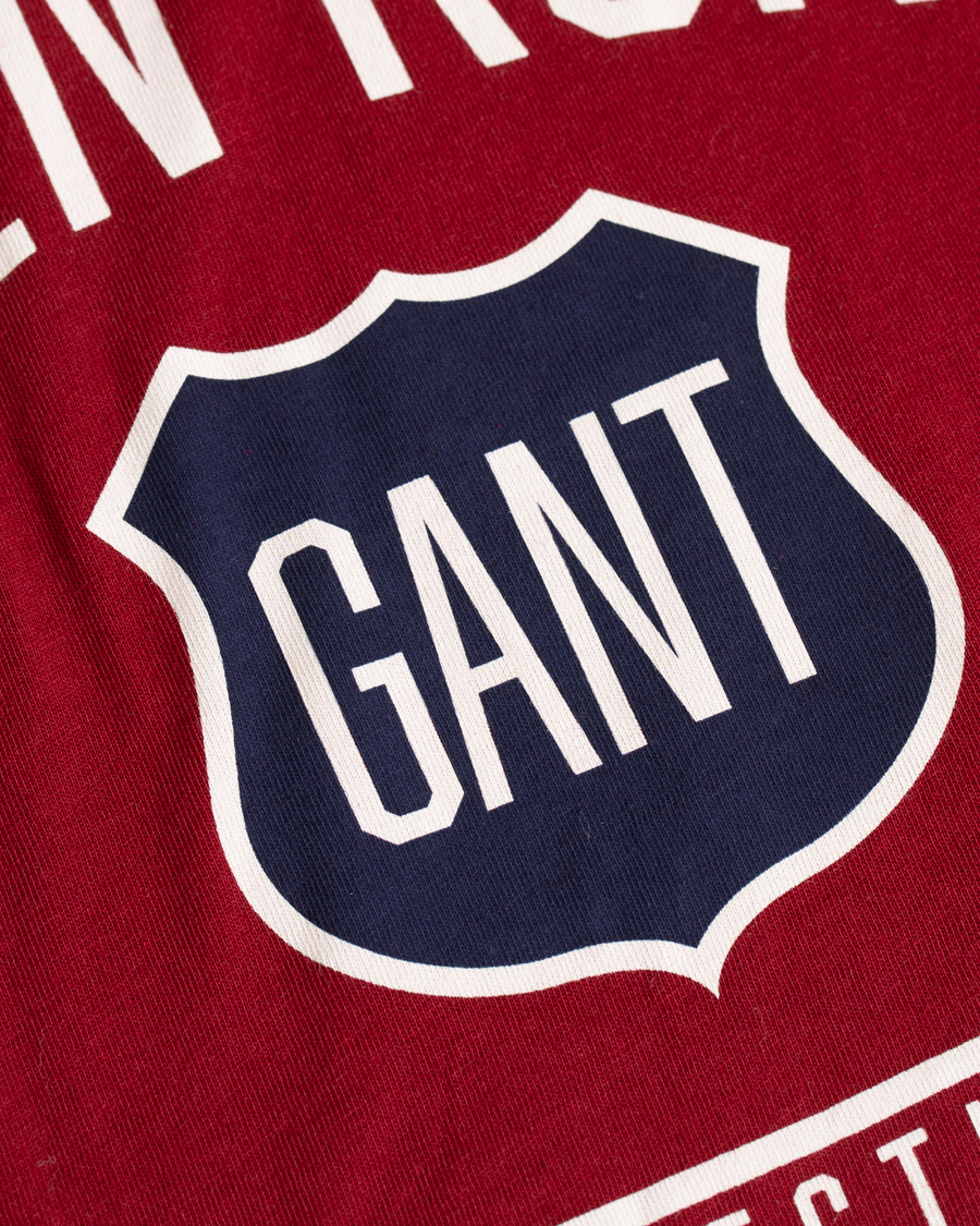 Hombres | Camisetas | GANT | Graphic Tee Mahogany Red