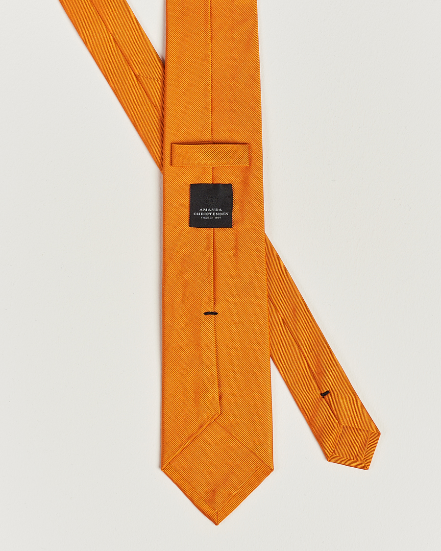 Hombres | Corbatas | Amanda Christensen | Plain Classic Tie 8 cm Orange