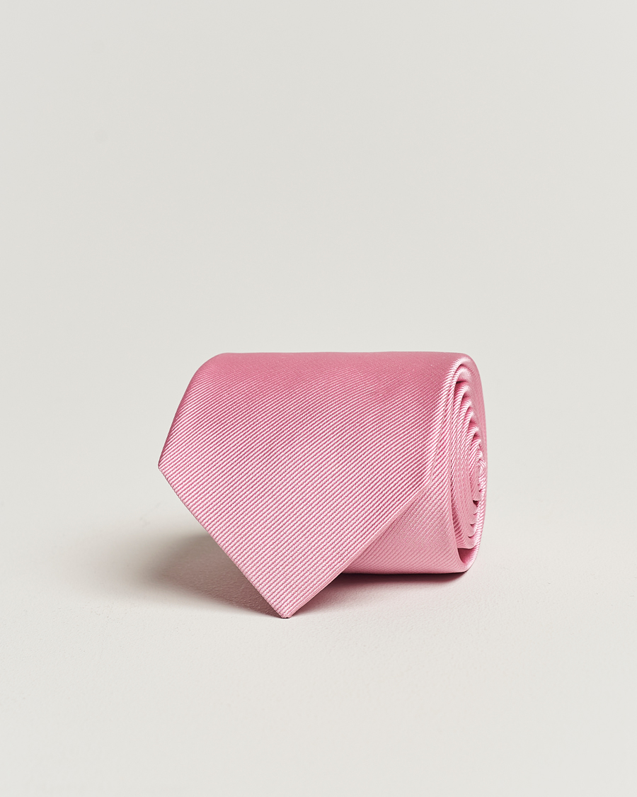 Hombres | Corbatas | Amanda Christensen | Plain Classic Tie 8 cm Pink