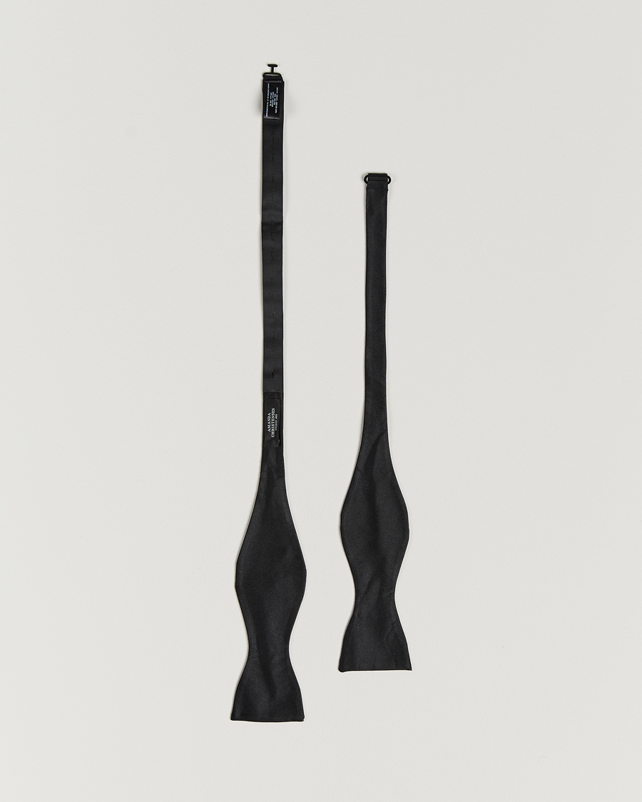 Hombres | Pajaritas | Amanda Christensen | Self Tie Silk Ceremony Black