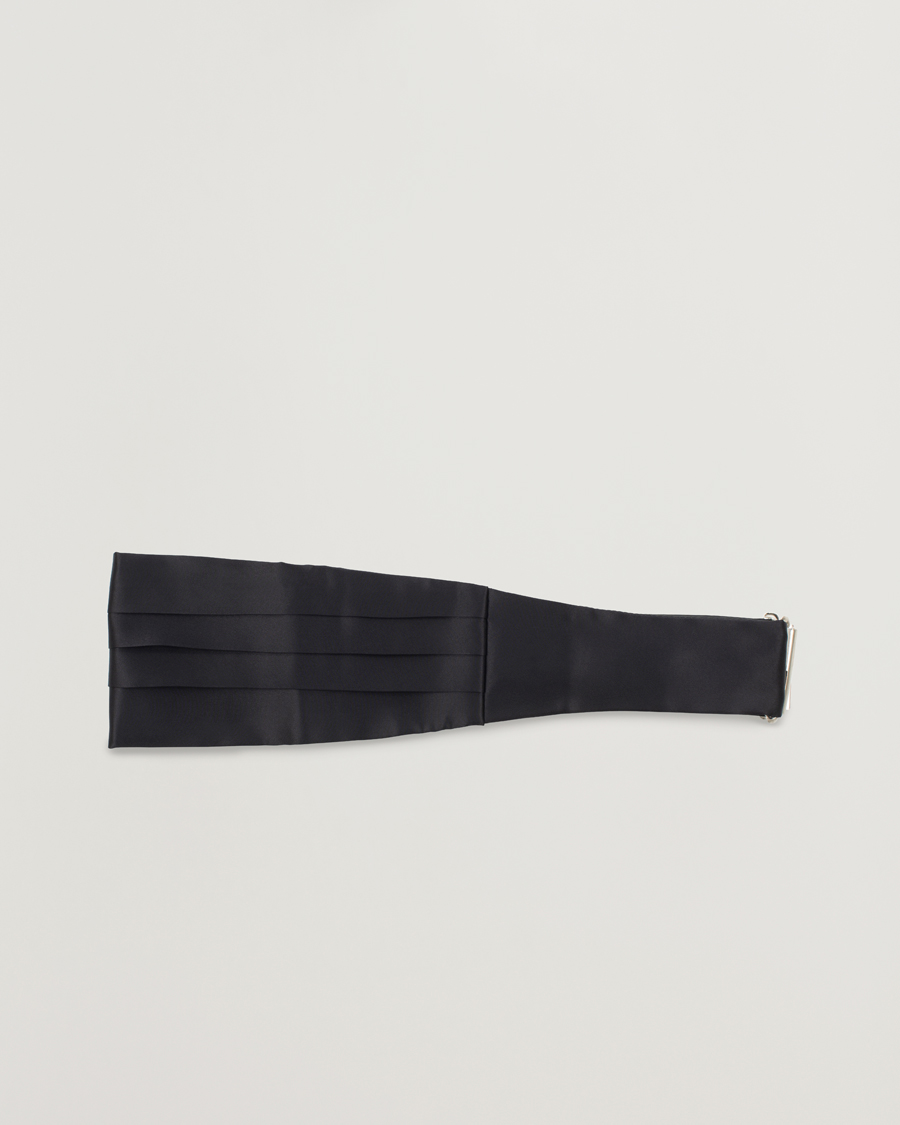 Hombres | Pajaritas | Amanda Christensen | Silk Cummerbund Set Black Black