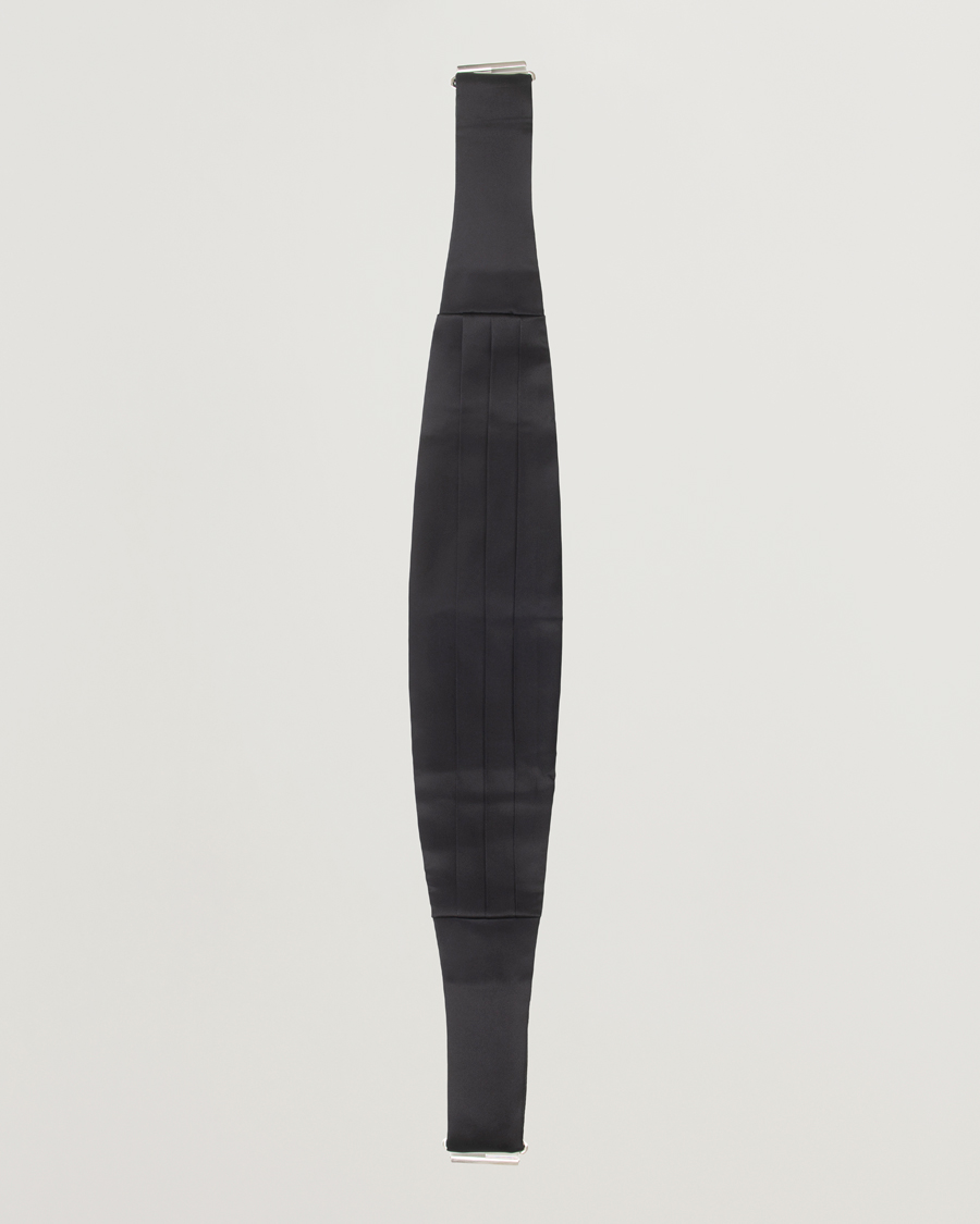 Hombres | Pajaritas | Amanda Christensen | Silk Cummerbund Set Black Black