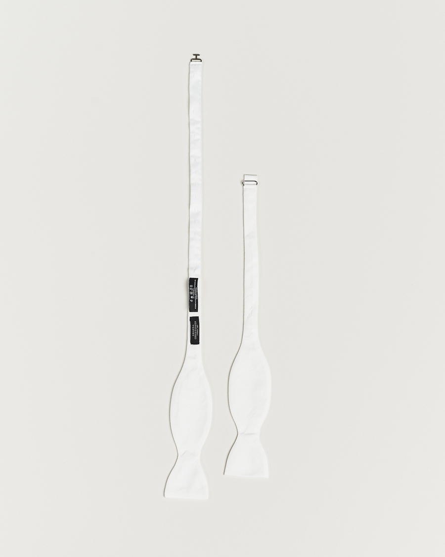 Hombres | Amanda Christensen Cotton Pique Self Tie White | Amanda Christensen | Cotton Pique Self Tie White