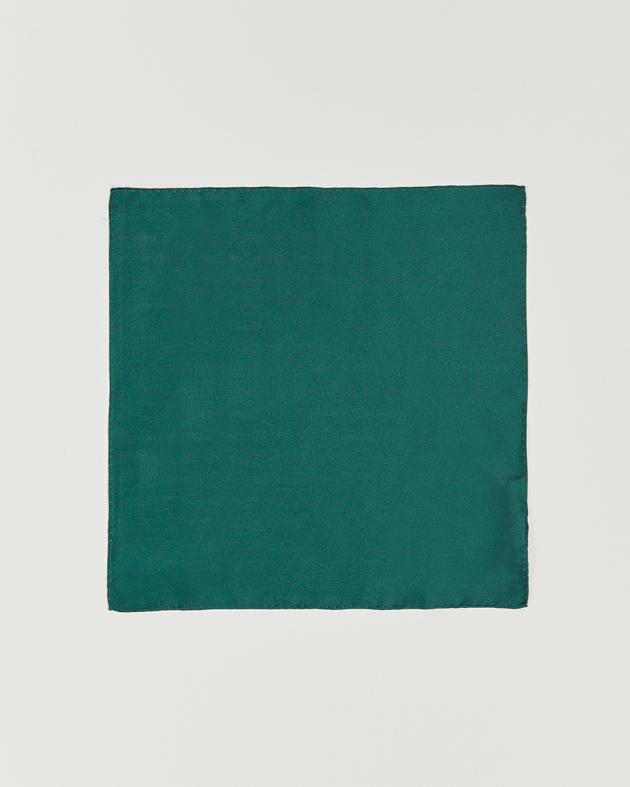 Hombres | Pañuelos de bolsillo | Amanda Christensen | Handkercheif Silk Green