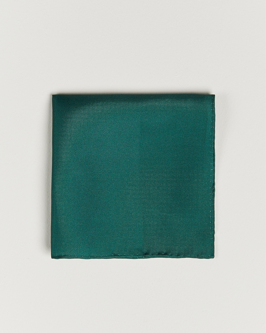 Hombres | Pañuelos de bolsillo | Amanda Christensen | Handkercheif Silk Green