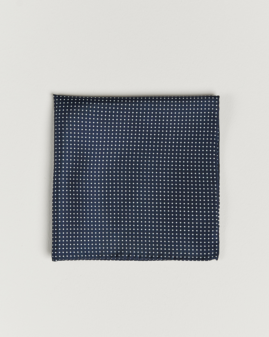 Hombres | Amanda Christensen Handkerchief Dot Silk Navy | Amanda Christensen | Handkerchief Dot Silk Navy