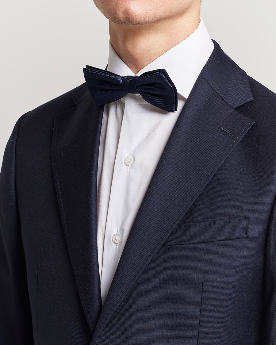 Hombres | Amanda Christensen Pre Tie Silk Navy | Amanda Christensen | Pre Tie Silk Navy