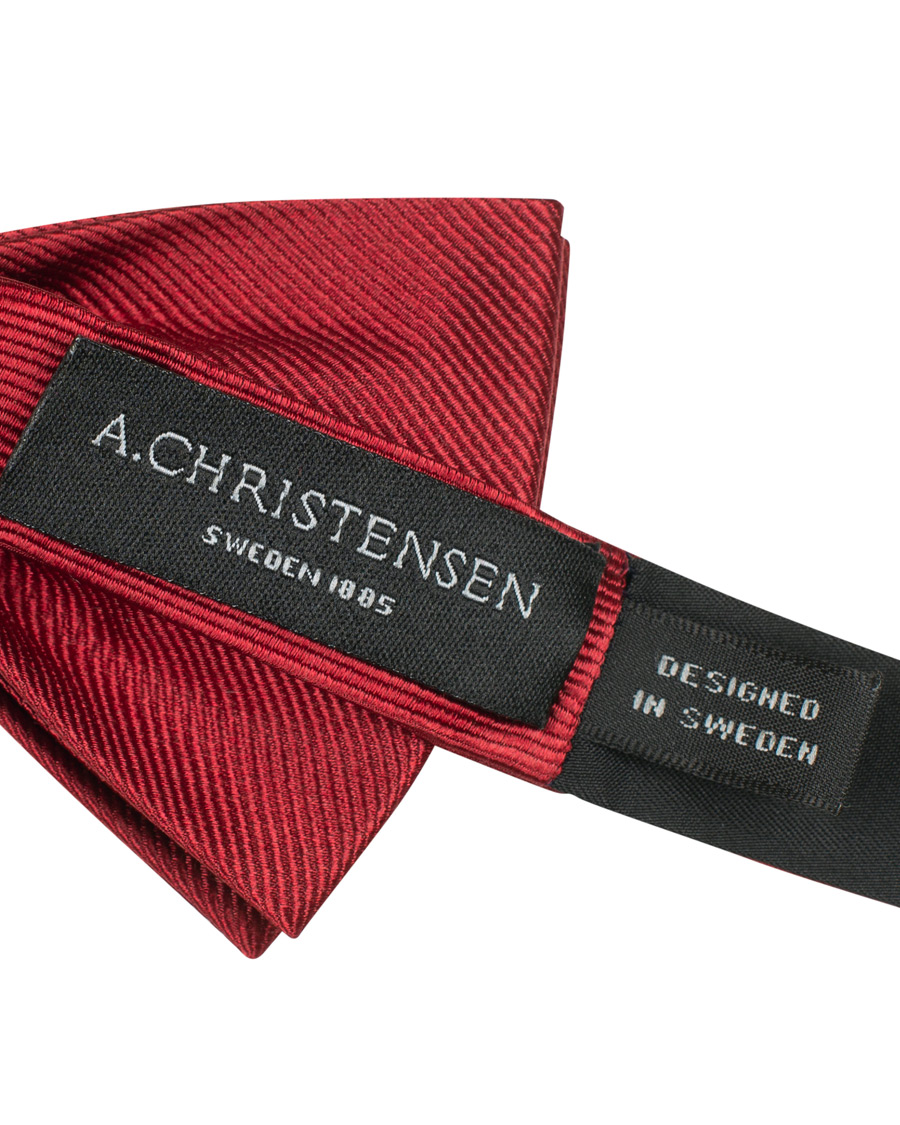 Hombres | Amanda Christensen Pre Tie Silk Wine Red | Amanda Christensen | Pre Tie Silk Wine Red