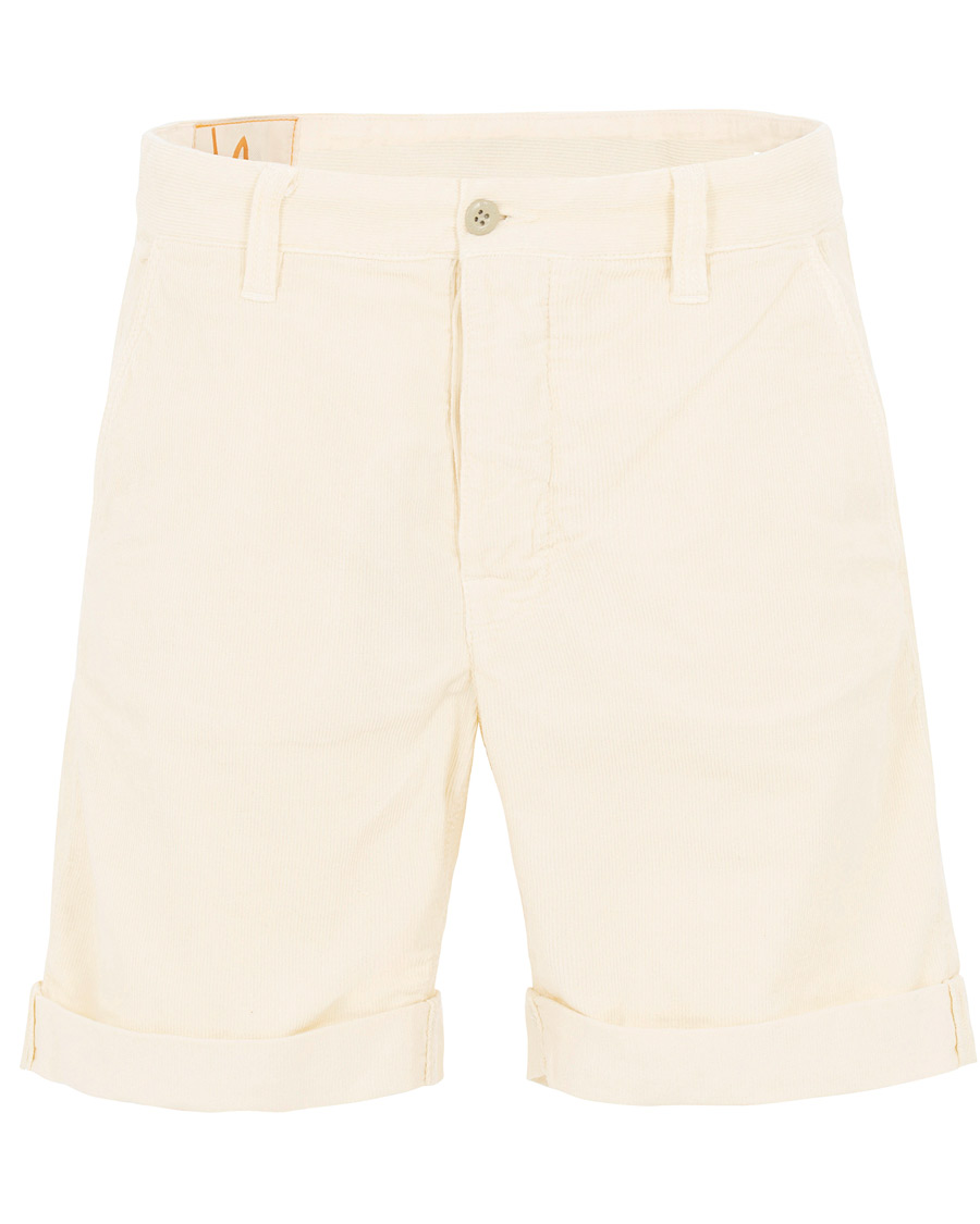 Hombres | Pantalones cortos | Nudie Jeans | Luke Baby Cord Shorts Dusty White