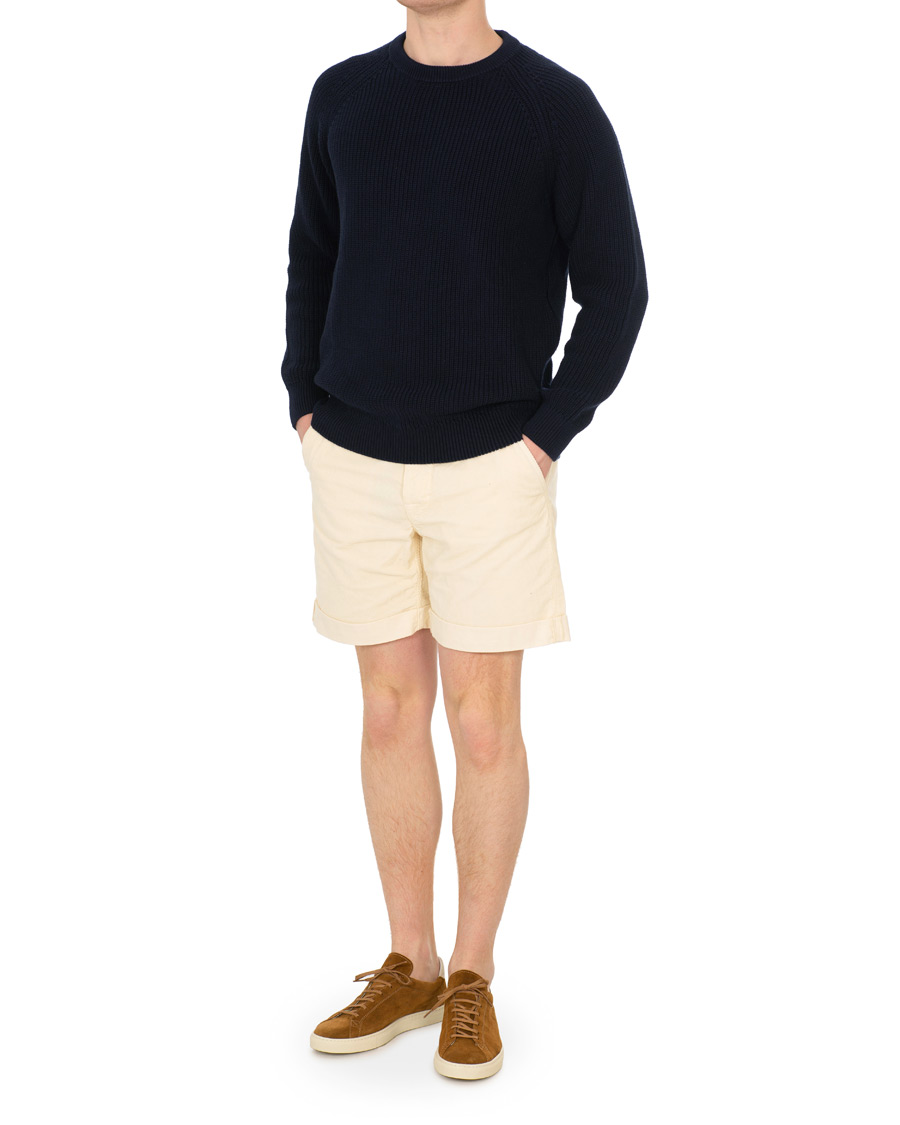 Hombres | Pantalones cortos | Nudie Jeans | Luke Baby Cord Shorts Dusty White