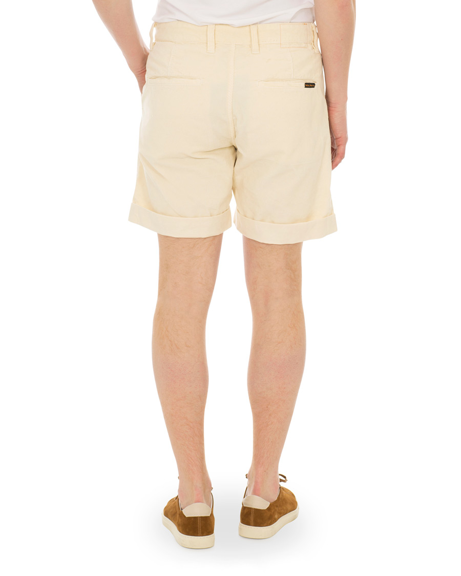 Hombres | Pantalones cortos | Nudie Jeans | Luke Baby Cord Shorts Dusty White