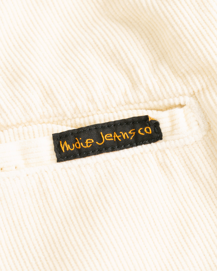 Hombres | Pantalones cortos | Nudie Jeans | Luke Baby Cord Shorts Dusty White