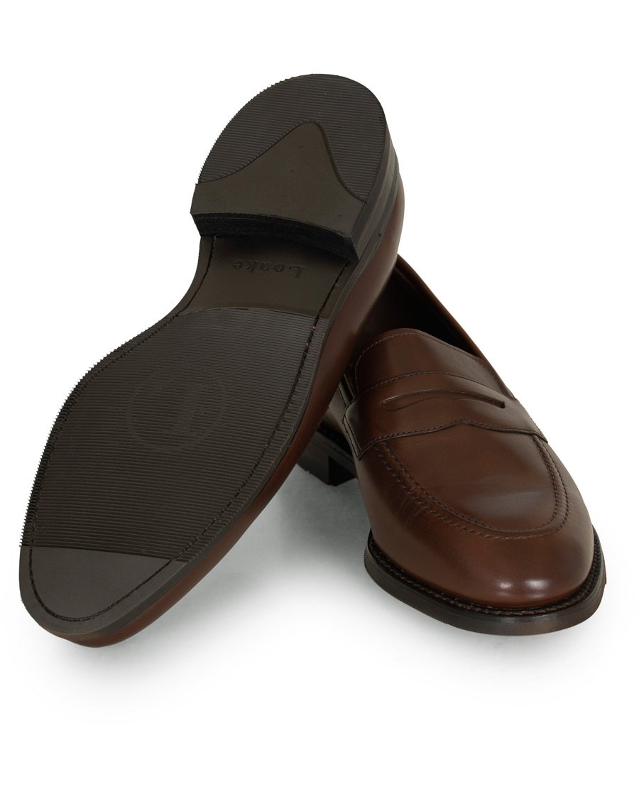 Hombres | Loake 1880 MTO Whitehall Penny Loafer Dark Brown Calf | Loake 1880 | MTO Whitehall Penny Loafer Dark Brown Calf