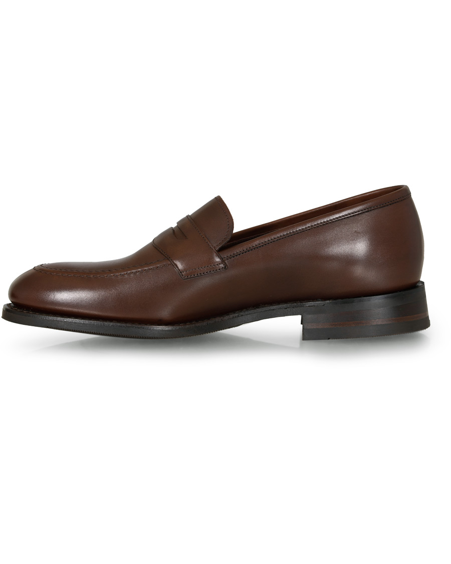 Hombres | Loake 1880 MTO Whitehall Penny Loafer Dark Brown Calf | Loake 1880 | MTO Whitehall Penny Loafer Dark Brown Calf