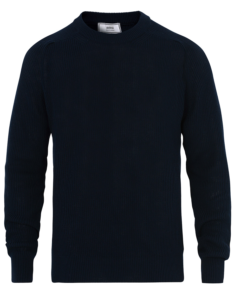 Hombres | Jerséis y prendas de punto | AMI | Fisherman Sweater Marine