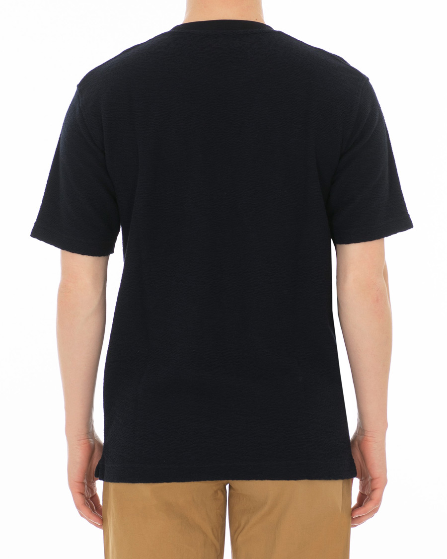 Hombres | Camisetas | Norse Projects | Johannes Texture Short Sleeve T-Shirt Dark Navy