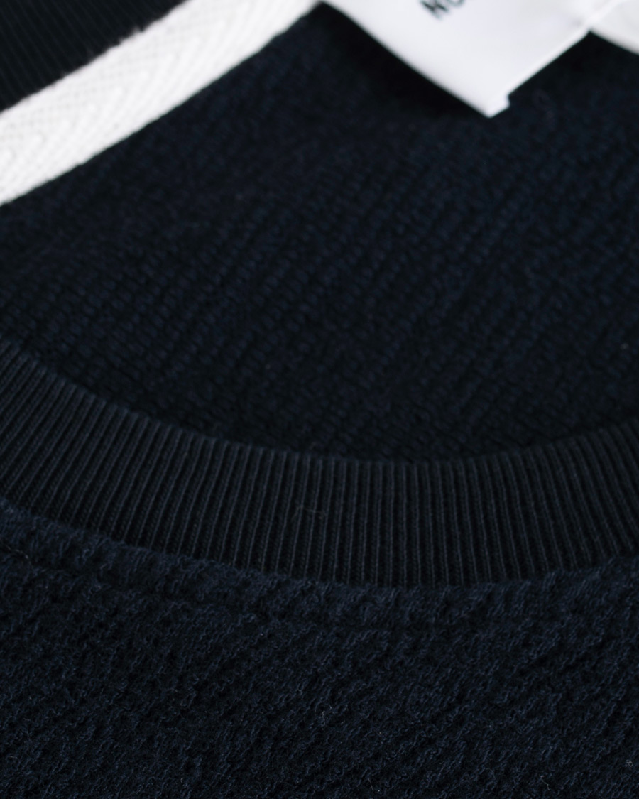 Hombres | Camisetas | Norse Projects | Johannes Texture Short Sleeve T-Shirt Dark Navy