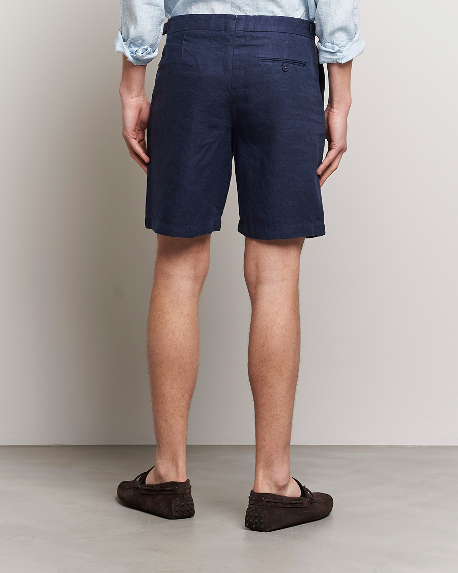 Hombres | Pantalones cortos | Orlebar Brown | Norwich Linen Shorts Navy