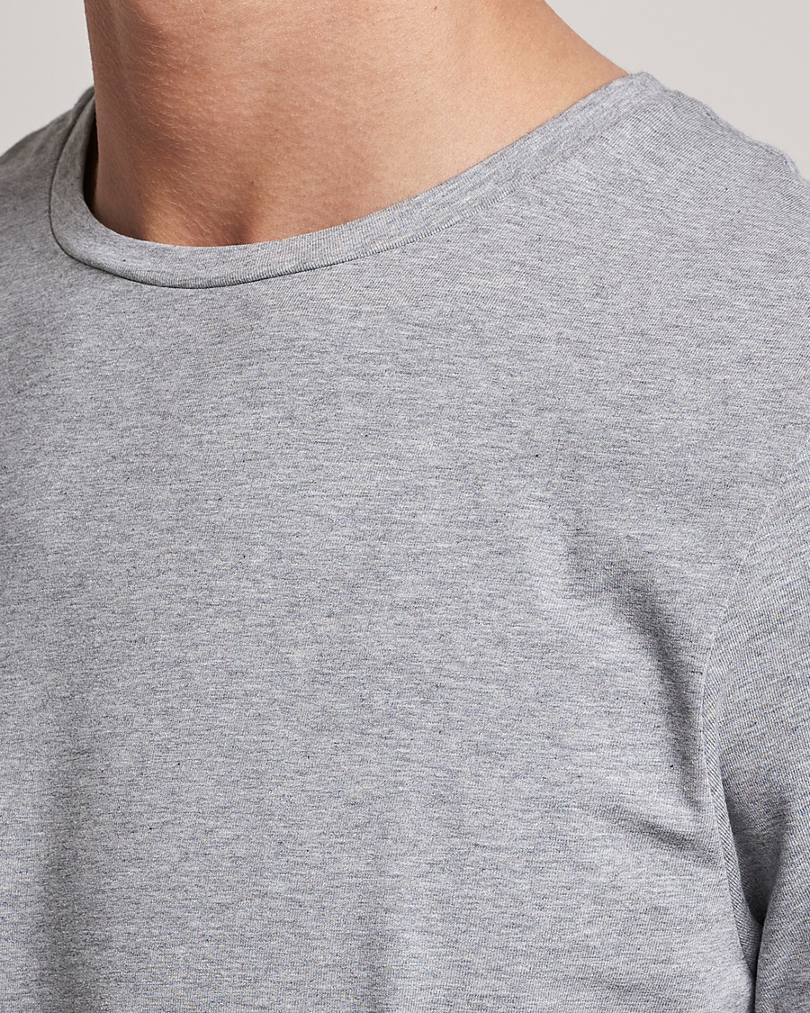 Hombres | Camisetas | Bread & Boxers | 2-Pack Crew Neck Tee Grey Melange