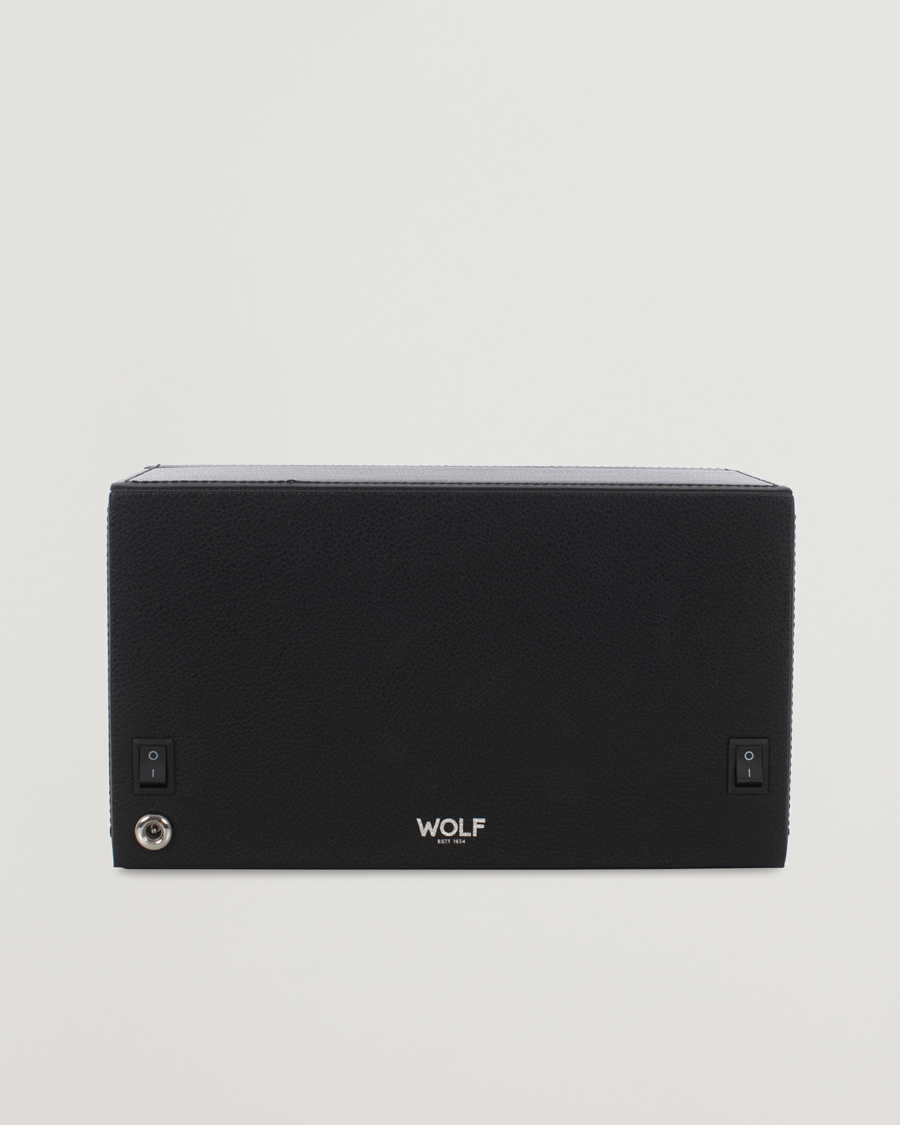 Hombres | Cajas para relojes y joyas | WOLF | Cub Double Winder With Cover Black