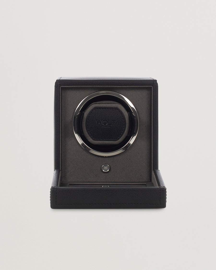 Hombres | Cajas para relojes y joyas | WOLF | Cub Single Winder With Cover Black