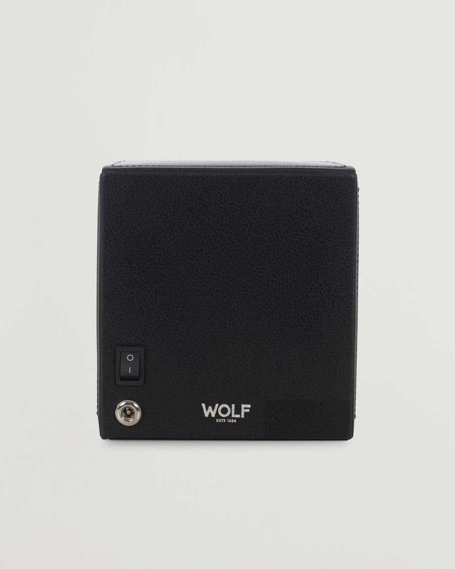 Hombres | Cajas para relojes y joyas | WOLF | Cub Single Winder With Cover Black