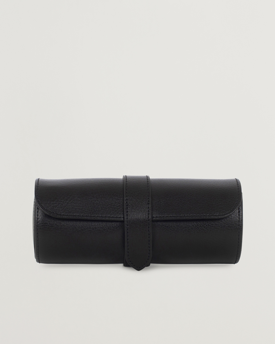 Hombres | Cajas para relojes y joyas | WOLF | Blake Triple Watch Roll Black/Grey