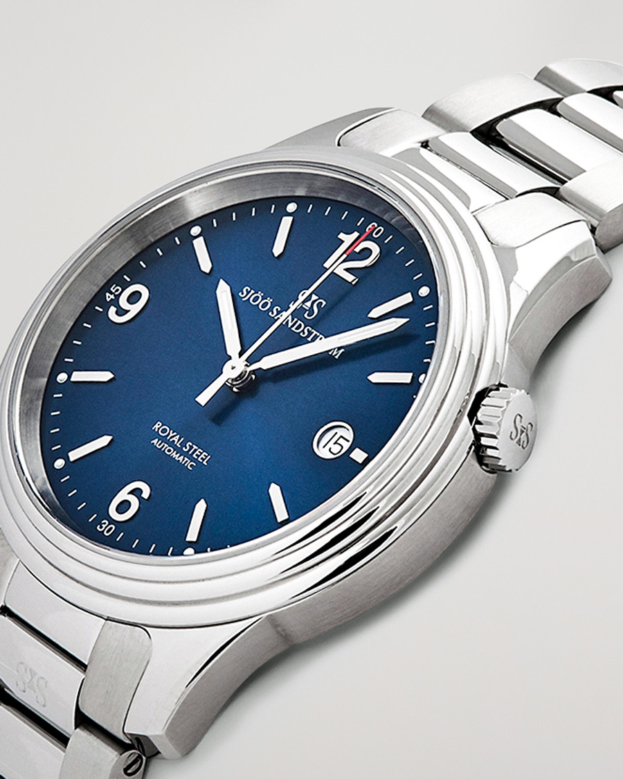 Hombres | Sjöö Sandström Royal Steel Classic 41mm Blue and Steel | Sjöö Sandström | Royal Steel Classic 41mm Blue and Steel