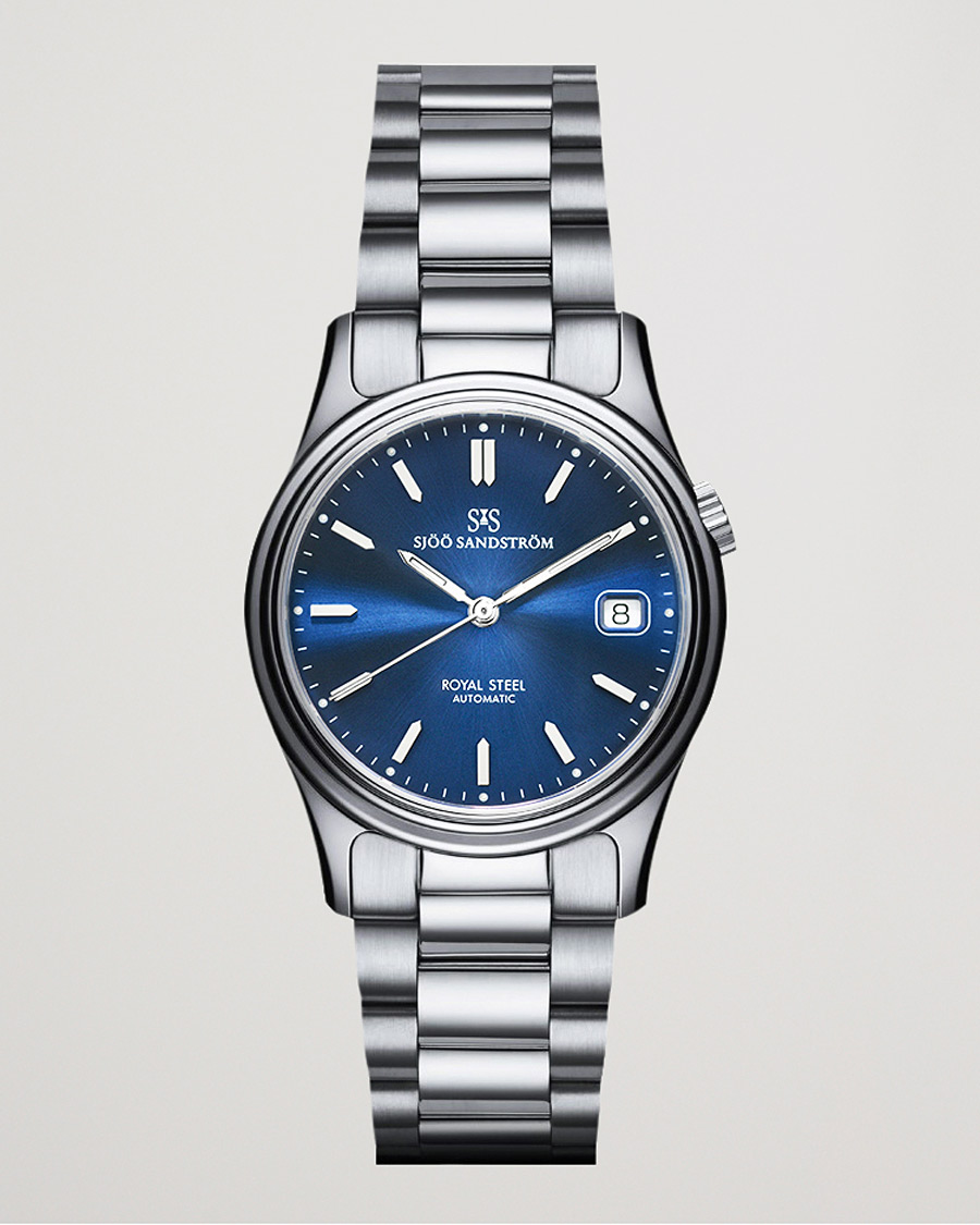 Hombres | Sjöö Sandström Royal Steel Classic 36mm Blue and Steel | Sjöö Sandström | Royal Steel Classic 36mm Blue and Steel