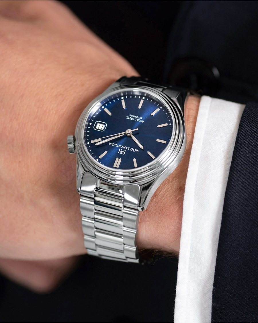 Hombres | Sjöö Sandström Royal Steel Classic 36mm Blue and Steel | Sjöö Sandström | Royal Steel Classic 36mm Blue and Steel