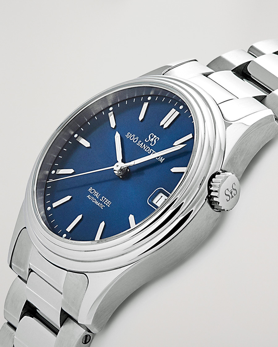 Hombres | Sjöö Sandström Royal Steel Classic 36mm Blue and Steel | Sjöö Sandström | Royal Steel Classic 36mm Blue and Steel