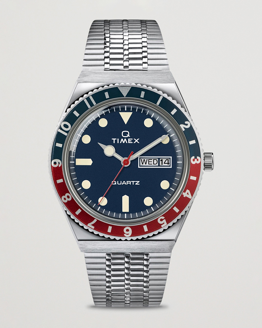 Hombres | Timex Q Reissue 1979 Silver/Blue Dial | Timex | Q Reissue 1979 Silver/Blue Dial