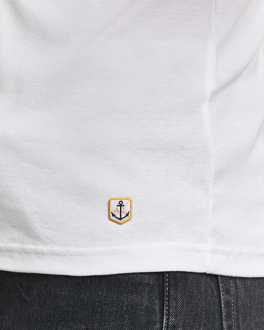 Hombres | Camisetas | Armor-lux | 2-Pack Crew Neck T-Shirt White/Grey Melange