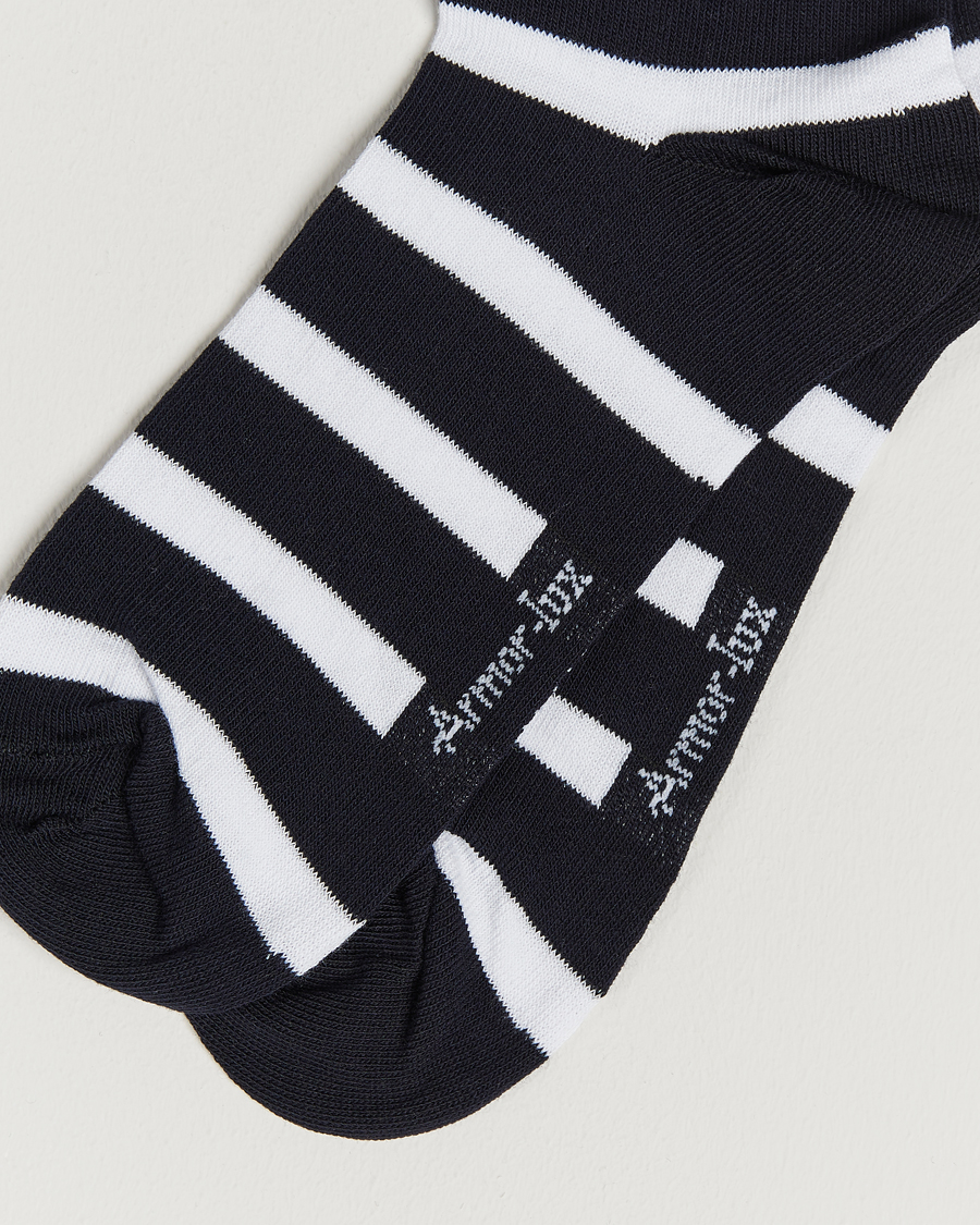 Hombres | Ropa interior y calcetines | Armor-lux | Loer Stripe Sock Rich Navy/White