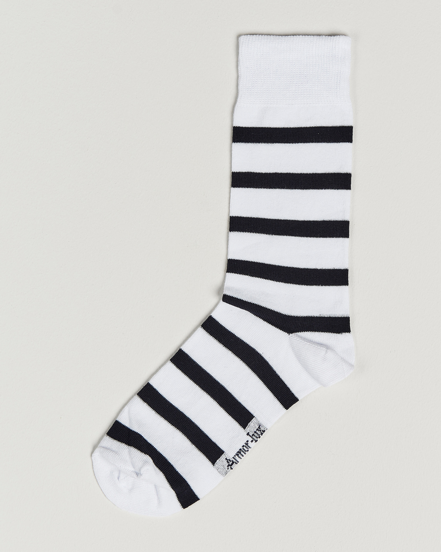 Hombres | Ropa interior y calcetines | Armor-lux | Loer Stripe Sock White/Rich Navy