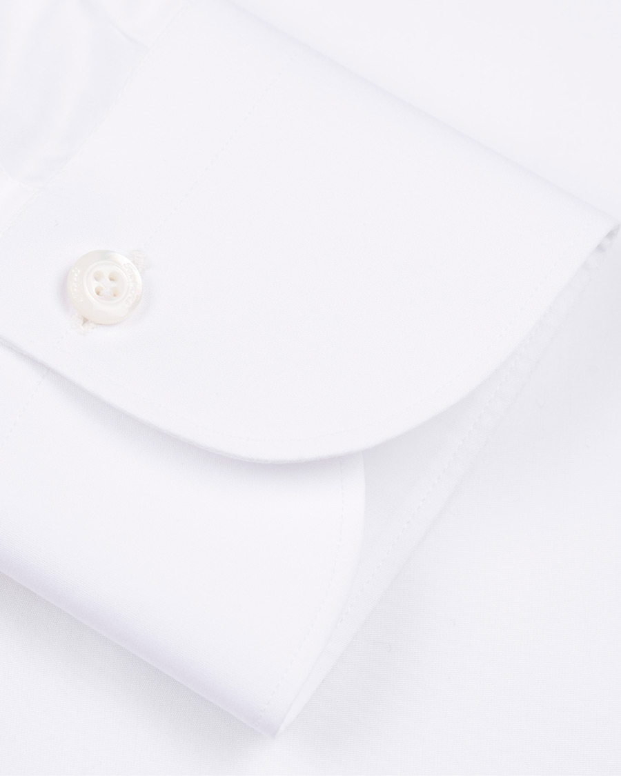 Hombres | Camisas | Finamore Napoli | Milano Slim Fit Classic Shirt White