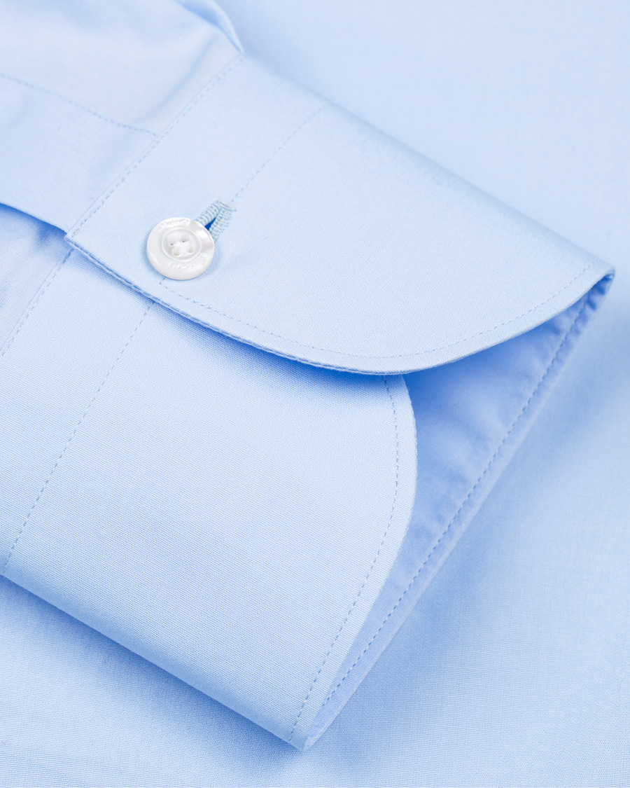 Hombres | Camisas | Finamore Napoli | Milano Slim Fit Classic Shirt Light Blue