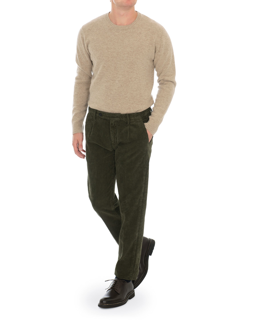 Hombres | Jerséis y prendas de punto | Altea | Virgin Wool Crew Neck Sweater Sand